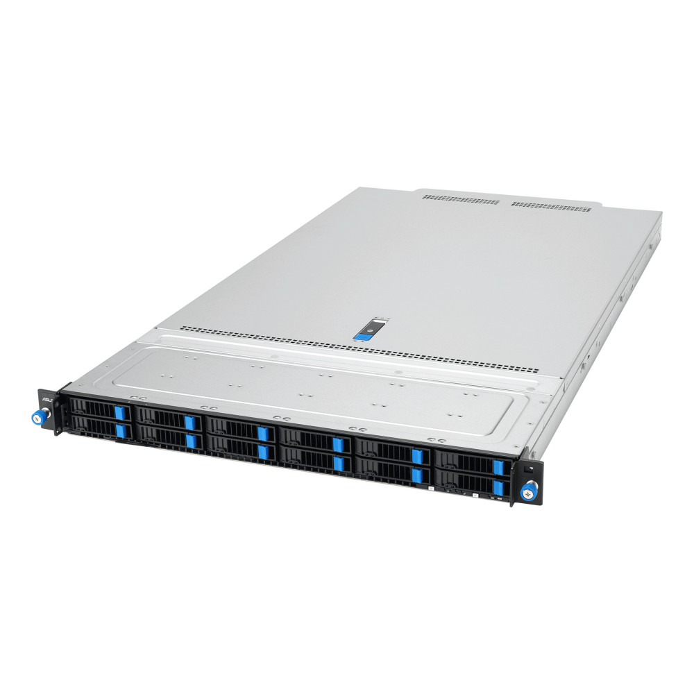 ASUS RS700A-E13-RS12U LGA 6096P Rack (1 U) Noir, Argent