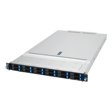 ASUS RS700A-E13-RS12U LGA 6096P Rack (1 U) Noir, Argent