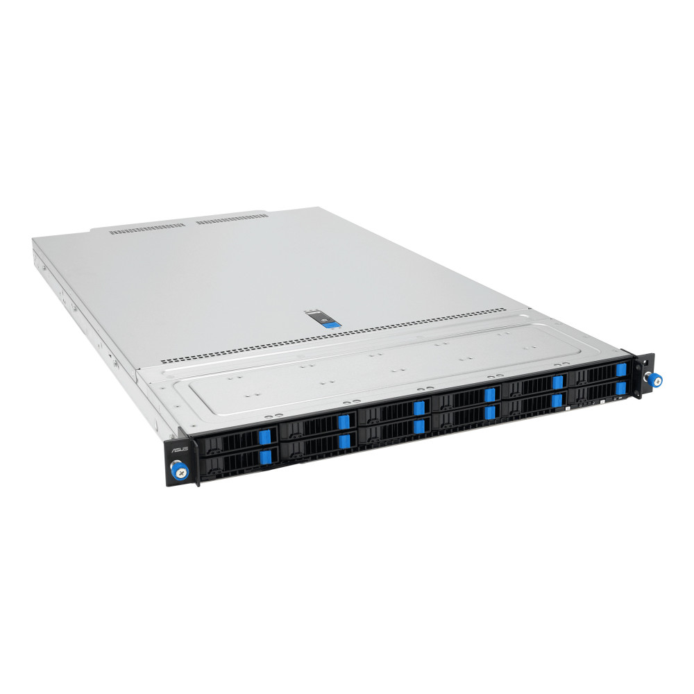 ASUS RS700A-E13-RS12U LGA 6096P Rack (1 U) Noir, Argent