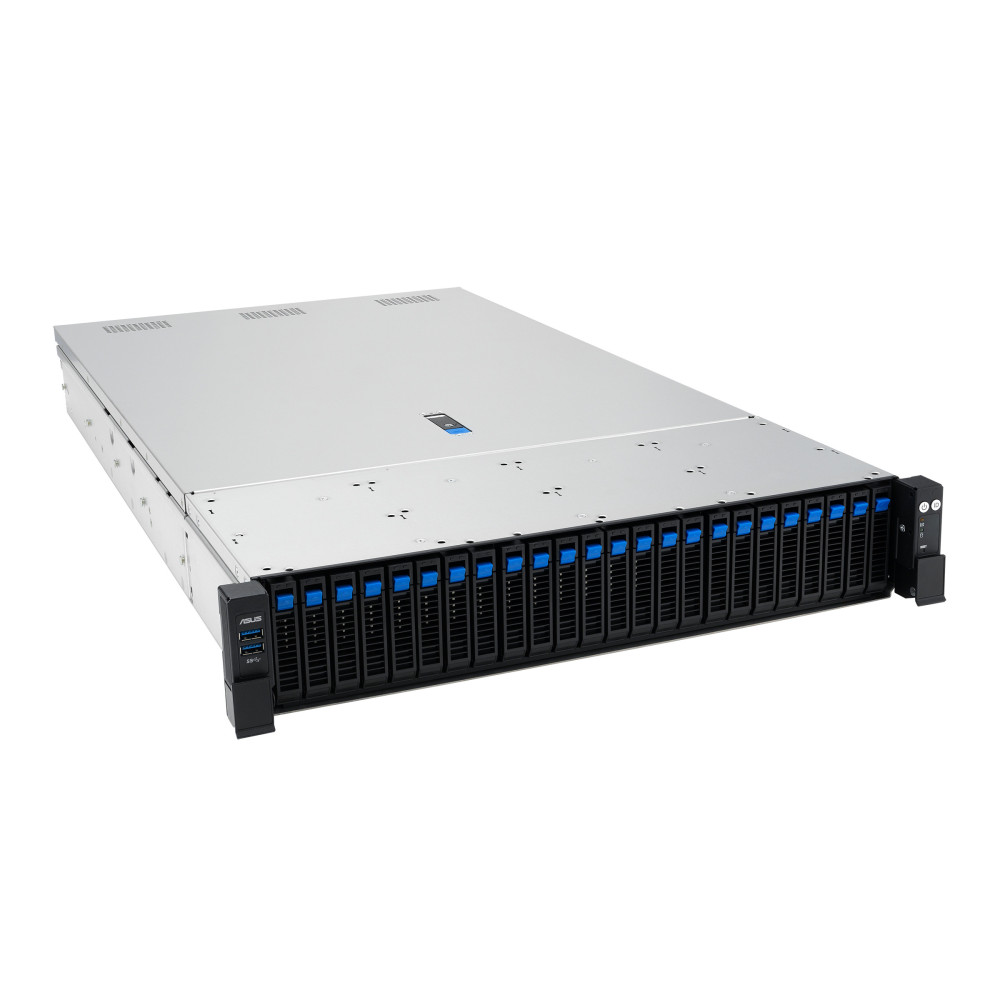 ASUS RS720A-E13-RS24G Socket SP5 Rack (2 U) Noir, Argent