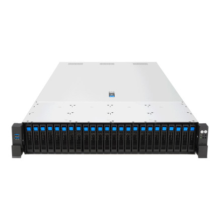 ASUS RS720-E12-RS24G Rack (2 U) Noir, Argent
