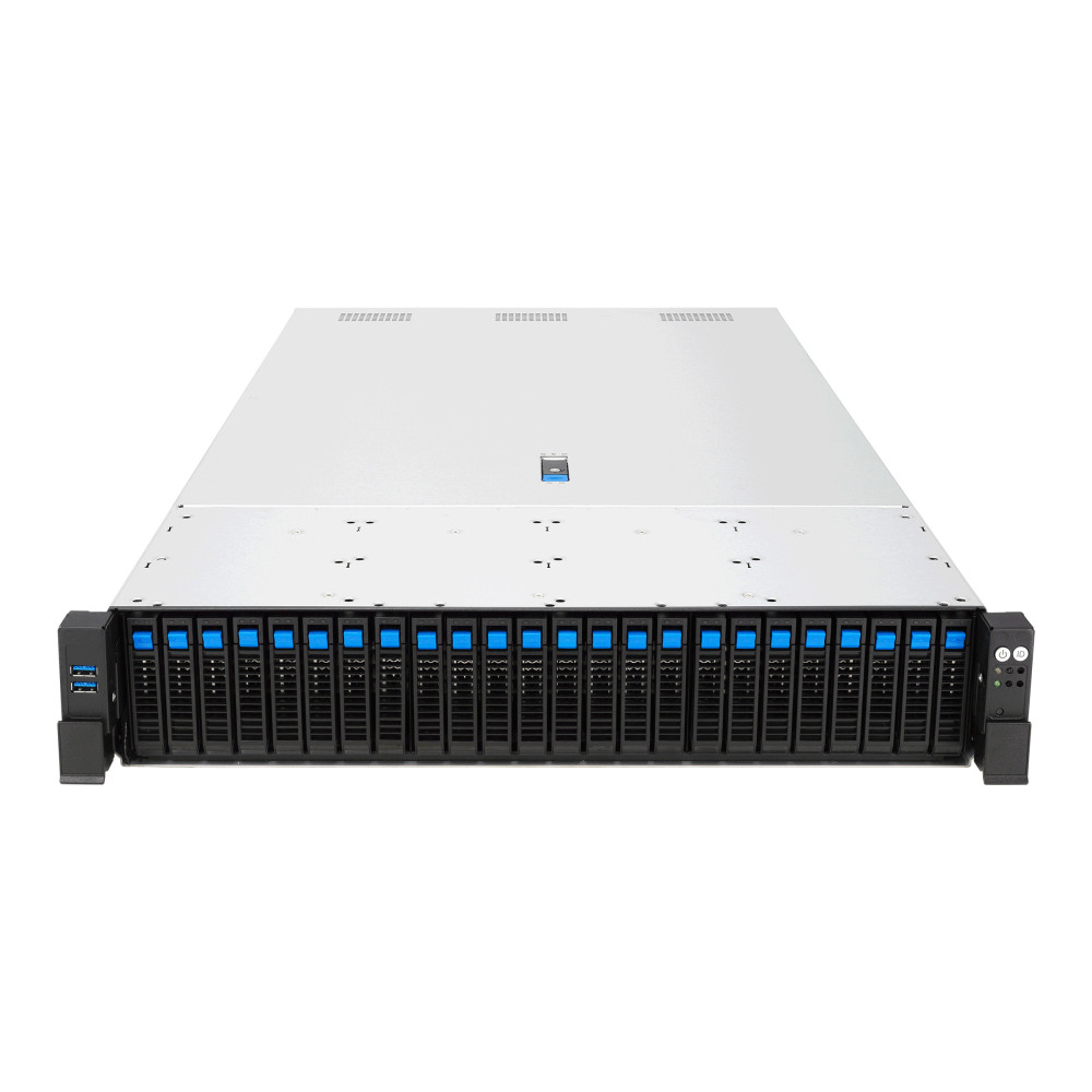 ASUS RS720-E12-RS24G Rack (2 U) Noir, Argent