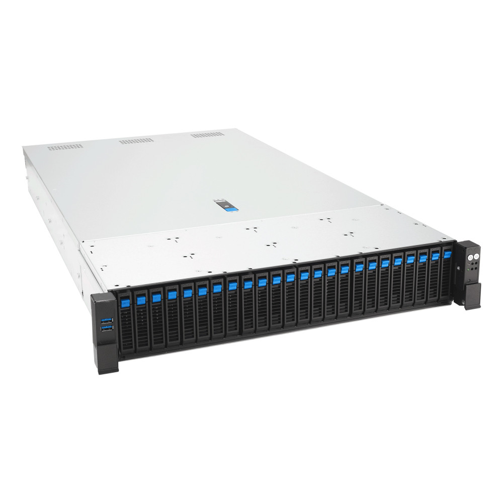 ASUS RS720-E12-RS24G Rack (2 U) Noir, Argent