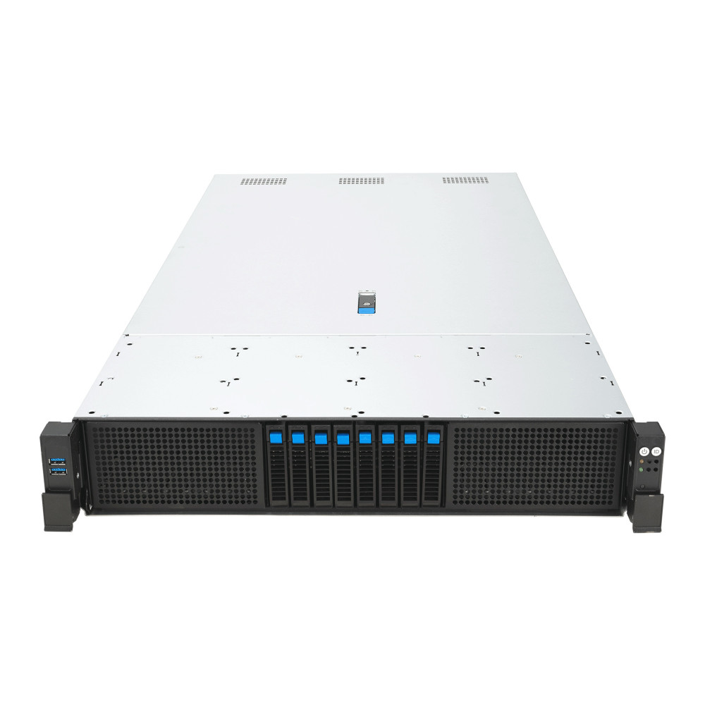 ASUS RS720-E12-RS8G Rack (2 U) Noir, Argent