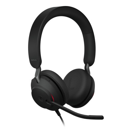 Jabra Evolve2 40 SE Casque Avec fil Arceau Bureau Centre d'appels USB Type-C   USB Type-A Noir
