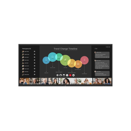 LG 105TR5WP-B tableau blanc interactif 2,67 m (105") 5120 x 2160 pixels Écran tactile Noir