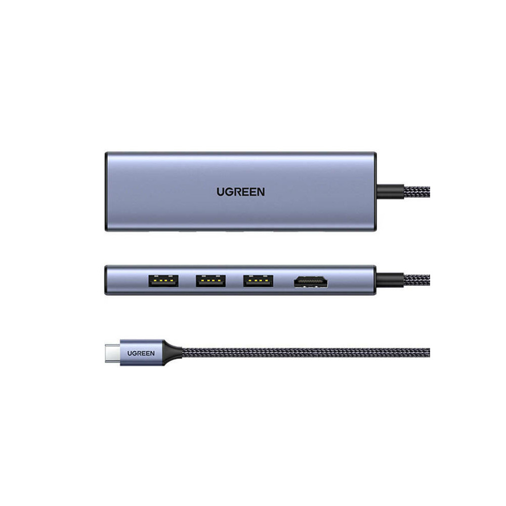 Ugreen 20956A hub & concentrateur USB Type-C 5000 Mbit s Argent