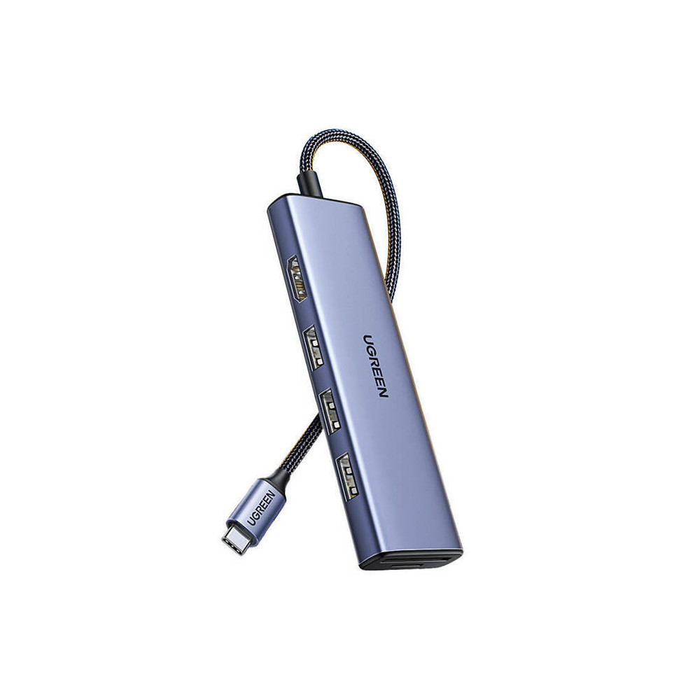 Ugreen 20956A hub & concentrateur USB Type-C 5000 Mbit s Argent