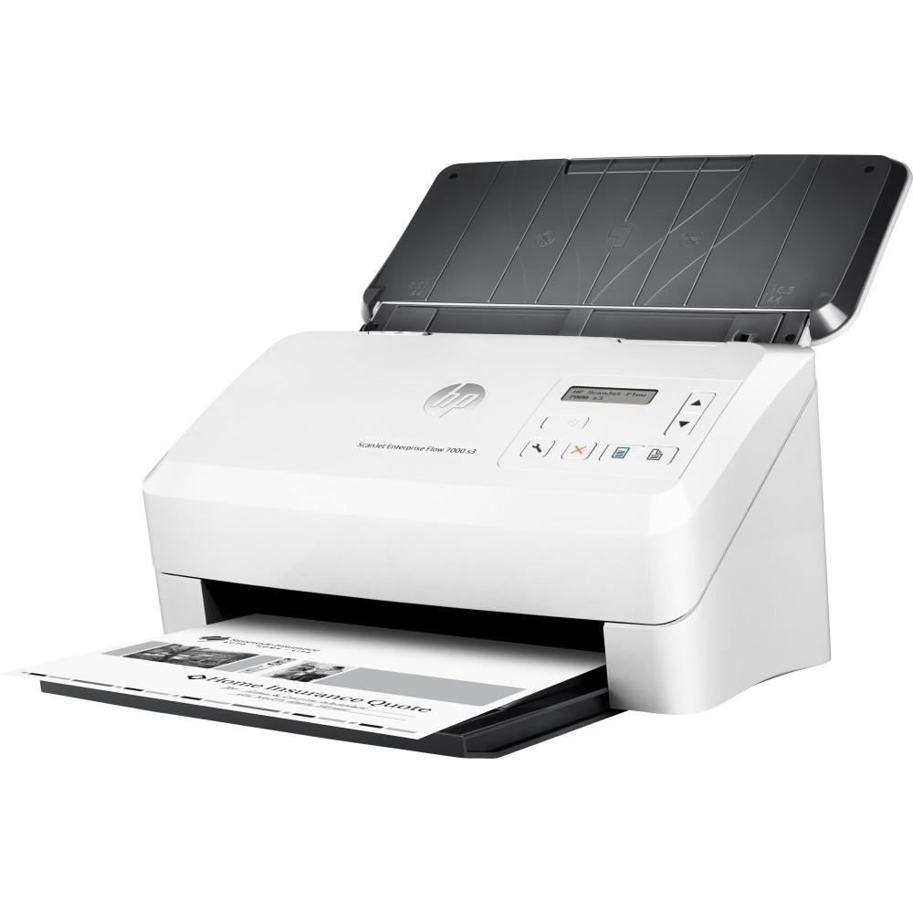 HP Scanjet Enterprise Flow 7000 s3 Alimentation feuille à feuille de scanner 600 x 600 DPI A4 Blanc
