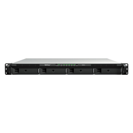 Synology RackStation RS826+ serveur de stockage NAS Rack (1 U) AMD Ryzen V1500B 4 Go DDR4 0 To DiskStation Manager Noir, Gris