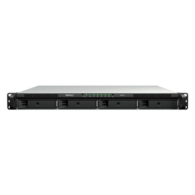 Synology RackStation RS826+ serveur de stockage NAS Rack (1 U) AMD Ryzen V1500B 4 Go DDR4 0 To DiskStation Manager Noir, Gris