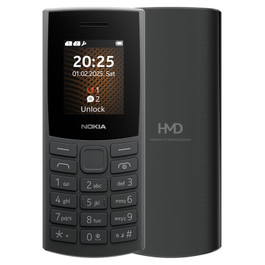 Nokia 105 4G TA-1691 Dual SIM sans appareil photo Charbon