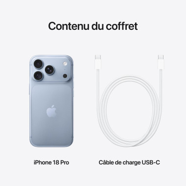 Apple iPhone 18 Pro - Glacier - 512Go