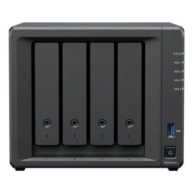 Synology DiskStation DS925NEO+ serveur de stockage NAS Compact Ryzen Embedded V1500B 4 Go DDR4 0 To DSM Noir