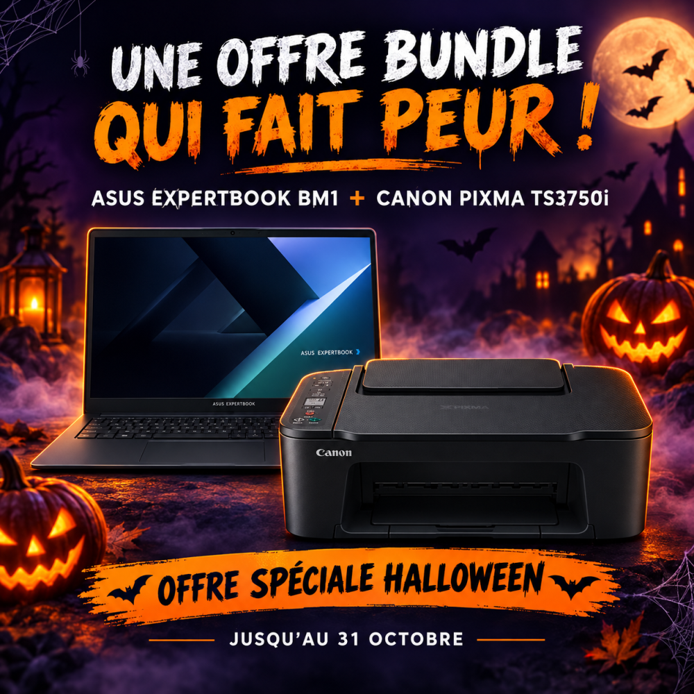 Promo bundle ASUS BM1503CDA-S72337W + Canon Pixma TS3750i
