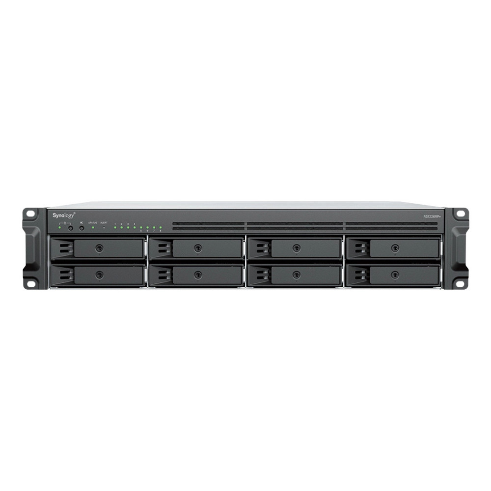Synology RackStation RS1226RP+ serveur de stockage NAS Rack (2 U) AMD Ryzen V1500B 4 Go DDR4 0 To Synology DSM Noir