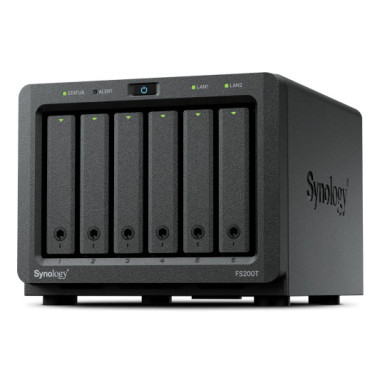 Synology FS200T serveur de stockage NAS Bureau Intel® Celeron® J4125 4 Go DDR4 Noir