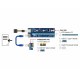 GENERIQUE 41426 NONCT038820 DELOCK RISER CART PCIEx1 VERS PCIE X16 - PCIE 6-PIN - USB3.0