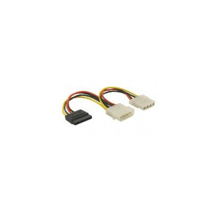 ACPAL011733 Adaptateur (x2) alim 51/4 M vers 51/4 F & SATA 15P F