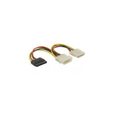ACPAL011733 Adaptateur (x2) alim 51/4 M vers 51/4 F & SATA 15P F