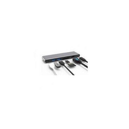CONAEX36250 0301682 - Adaptateur de type C avec 2x Hub USB V3.0 +HDMI+ lecteur multicartes