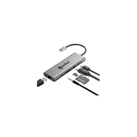 CONAEX36252 0301681 - Adaptateur USB de Type C vers HDMI+3USB3.0+ lecteur de carte SD/TF + T