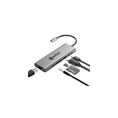 CONAEX36252 0301681 - Adaptateur USB de Type C vers HDMI+3USB3.0+ lecteur de carte SD/TF + T