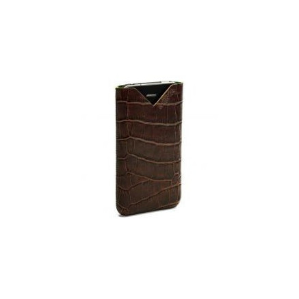 DICET017823 Löv Form Etui pour Telephone portable Cuir Crocodile