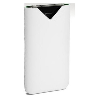 DICET017824 Löv Form Etui pour Telephone portable Cuir Blanc