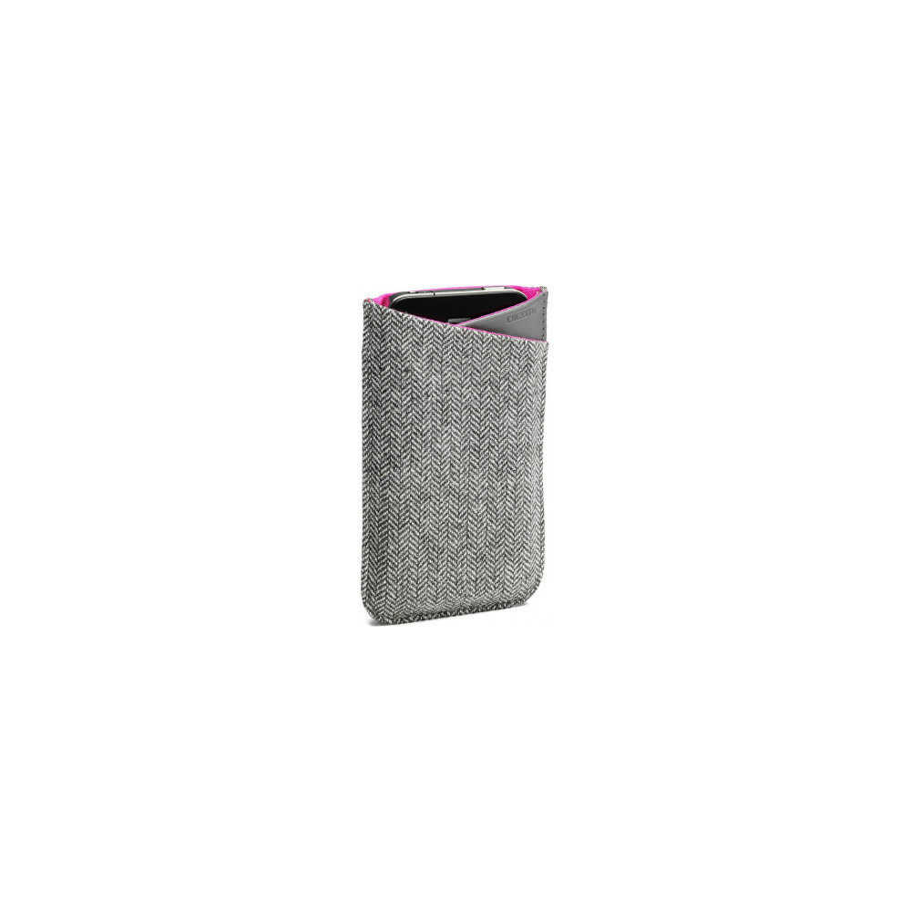 DICET017826 Löv Sleeve Etui pour Telephone portable Cuir/Laine Gris/Rose DICET017826 Löv Sleeve Etui pour Telephone portable Cuir/Laine Gris/Rose