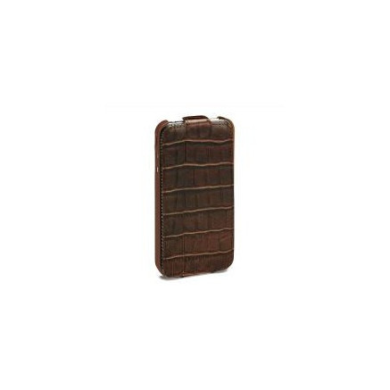 DICET020371 Löv Lid Cradle Etui pour Telephone portable maron