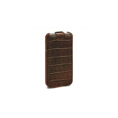 DICET020371 Löv Lid Cradle Etui pour Telephone portable maron