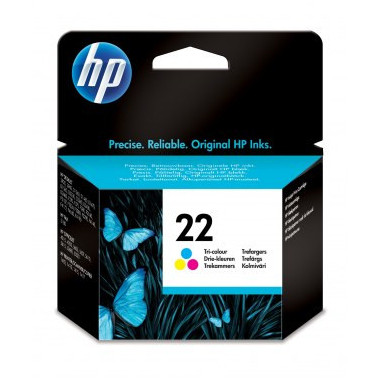 HP 22 cartouche d'encre trois couleurs authentique
