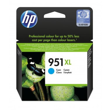 HP 951XL cartouche d'encre cyan grande capacité authentique