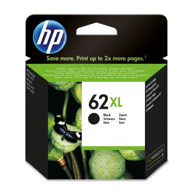 HP 62XL cartouche d'encre noire grande capacité authentique