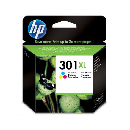 HP 301XL cartouche d'encre trois couleurs grande capacité authentique