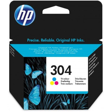 HP 304 Cartouche d’encre trois couleurs authentique