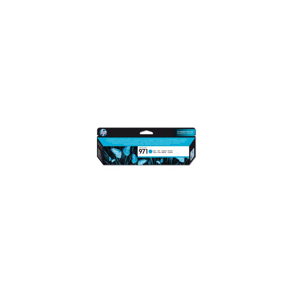 HP 971 cartouche d'encre cyan authentique HP 971 cartouche d'encre cyan authentique