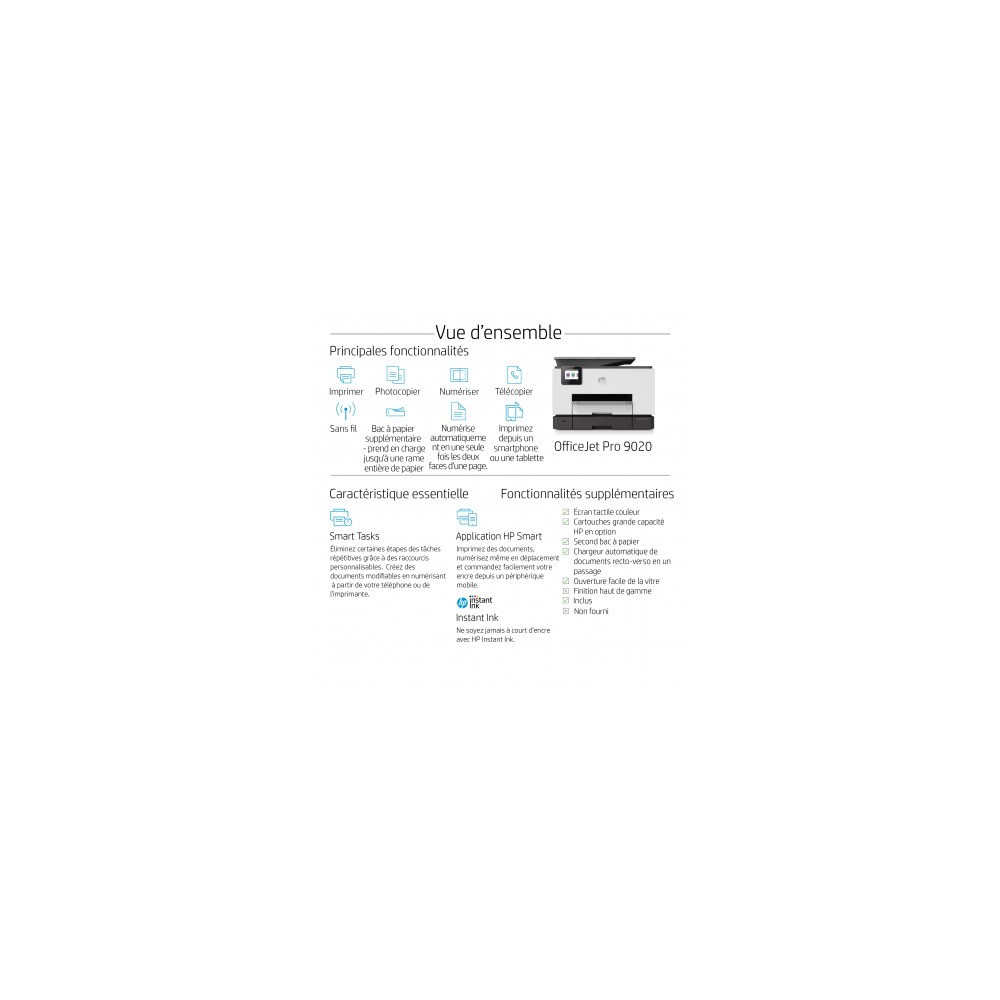 HP Imprimante tout-en-un HP OfficeJet Pro 9020 | ECP Grossiste informatique