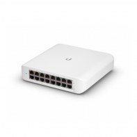 UBISW038618 UBIQUITI Switch 16 ports 10/100/1000 (dont 8 PoE+) Budget 45 Watts