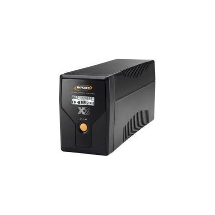 INFON021614 Onduleur INFOSEC Inline X3 Ex USB-650 VA 357W 2p Schuko 3LED