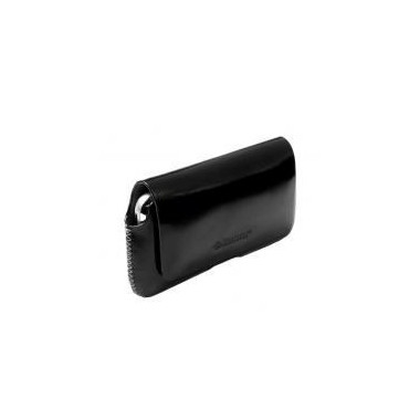KRUET018851 KRU Hector Black Etui Cuir pour Smartphone (L)