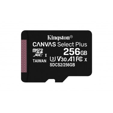 KINGSTON SDCS2/256GB KNGMF036162 256GB micSDXC Canvas Select Plus 100R A1 C10 Card + ADP