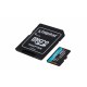 KINGSTON SDCG3/512GB KNGMF038667 KINGSTON 512GB microSDXC Canvas Go Plus 170R A2 U3 V30 Card + ADP