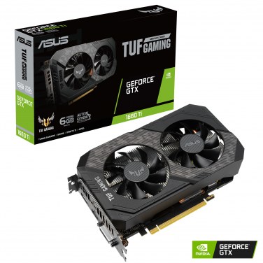 ASUSTEK 90YV0CT8-M0NA00 ASUCV038195 ASUS TUF-GTX1660TI-6G-EVO-GAMING - 6Go GDDR6 - 1800MHz - DVI - HDMIx2 - DP