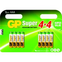 GPBCH039238 Blister 4+4 Super Alcalines AAA (LR03)