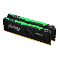 KINGSTON KF436C18BBAK2/64 KNGMM038658 Memoire Kingston FURY Beast RGB 64 Go (2 x 32 Go) DDR4 3600 MHz CL18