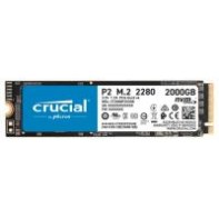 CRUDD037038 CRUCIAL - P2 2To 2.400 MB/s PCIe M.2 2280SS SSD