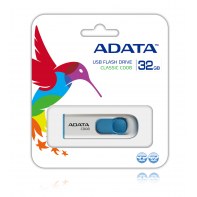 ADADF015867 Adata C008 bleu 32Gb USB2 Blanc/Bleu