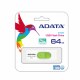 ADATA AUV320-64G-RWHGN ADADF029108 ADATA Clé USBUV320 64GB USB3.0 Blanc et Vert